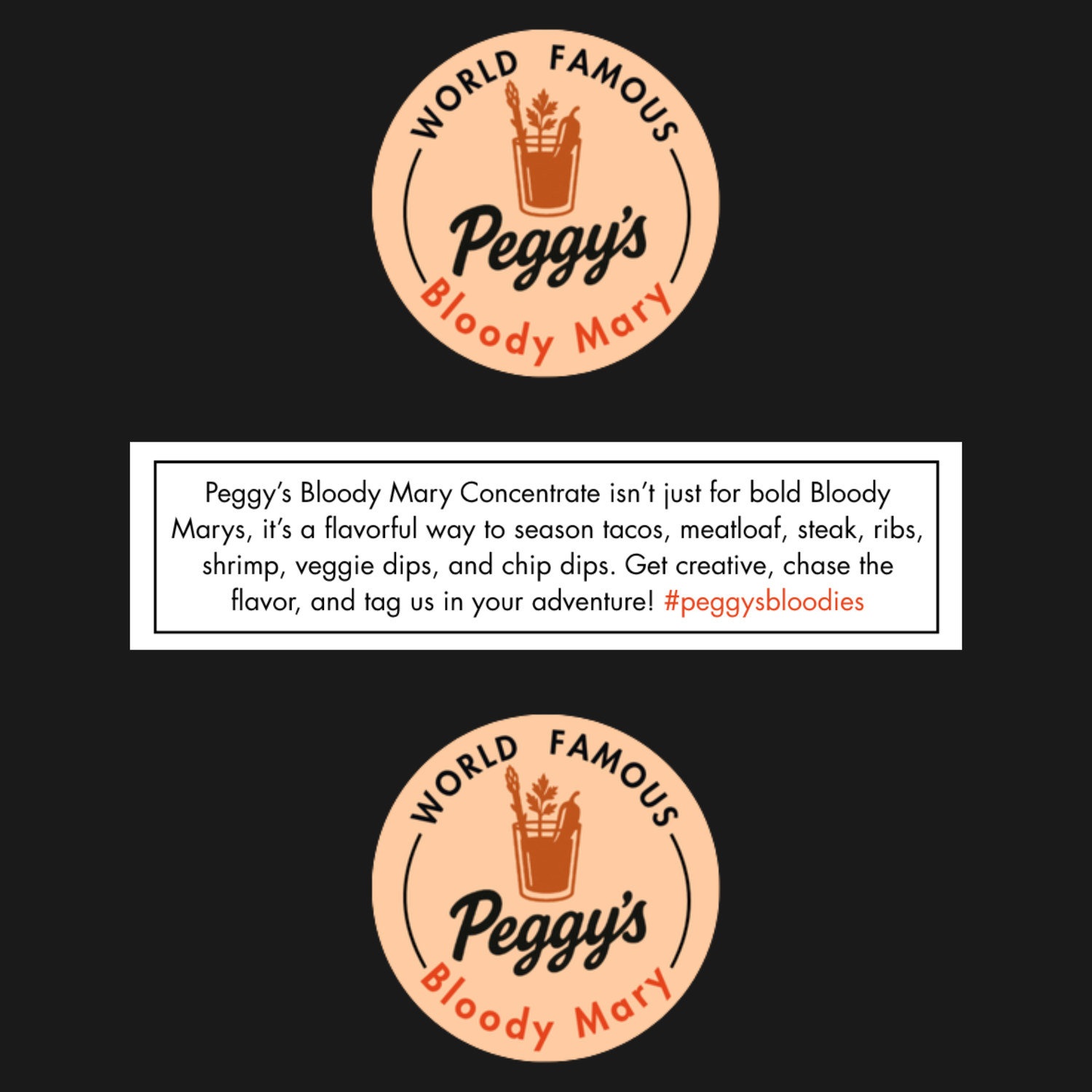 Bloody Mary Concentrate 8 oz. — Peggy's World Famous® Bloody Mary
